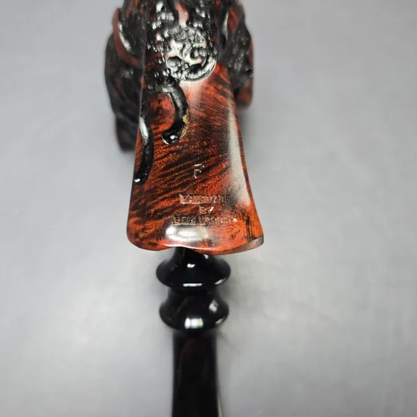 Nording Moss Partially Rusticated Freehand Estate Briar Pipe, Unsmoked - Image 9