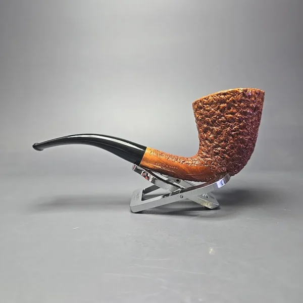 Don Carlos 2 Note XL Rusticated Dublin Estate Briar Pipe, Italian Estates - Image 4