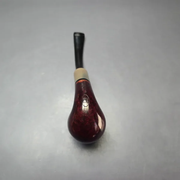 Dunhill 2009 Bruyere 5102 Smooth Bent Billiard w/ Horn Estate Briar Pipe, Unsmoked - Image 7