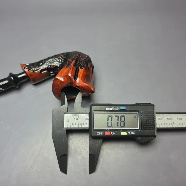 Nording Rustic Partially Rusticated Freehand Estate Briar Pipe, Unsmoked - Image 9