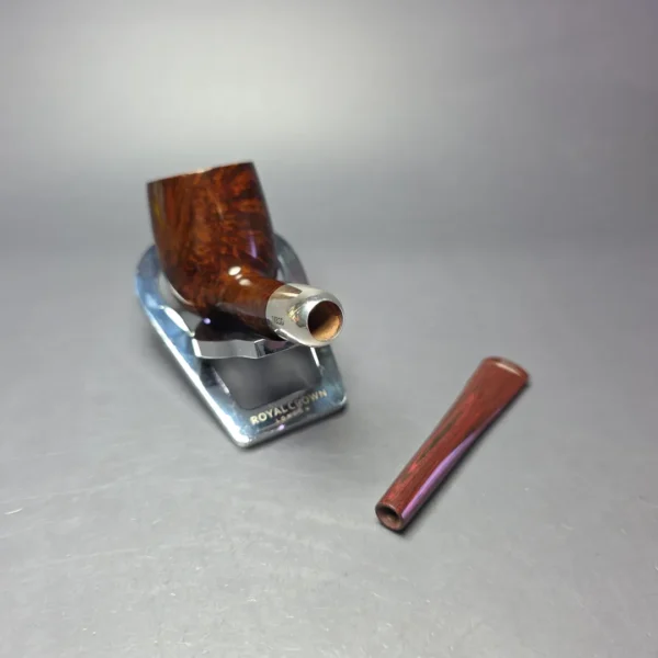 MBSD Briars Timeless Traditions 1 Smooth Billiard w/ Silver Handmade Briar Pipe, New - Image 13