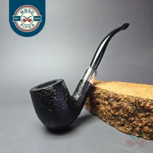 MBSD Briars Timeless Traditions 2 Sandblasted Billiard w/ Silver Handmade Briar Pipe, New