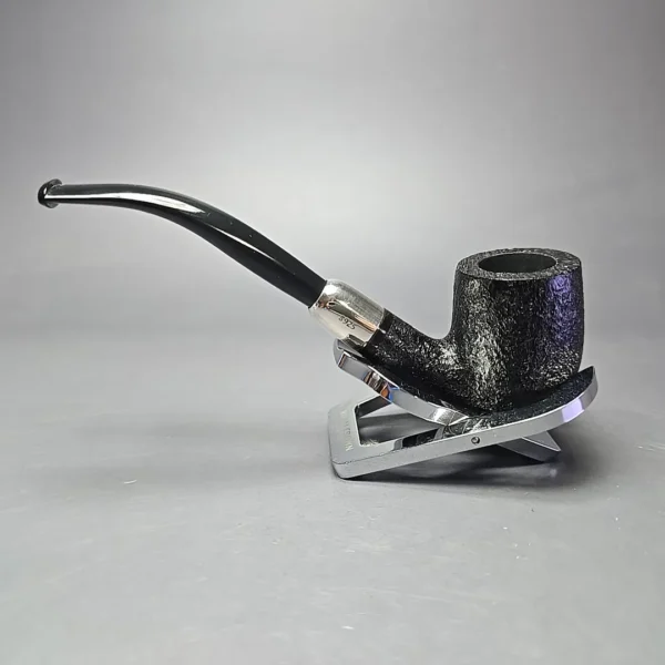 MBSD Briars Timeless Traditions 2 Sandblasted Billiard w/ Silver Handmade Briar Pipe, New - Image 5