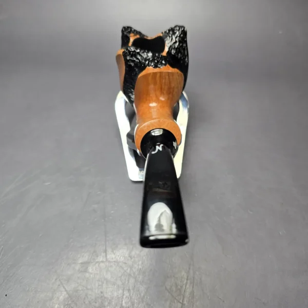 Nording Spiral Rustic Partially Rusticated Freehand Estate Briar Pipe, Unsmoked - Image 5