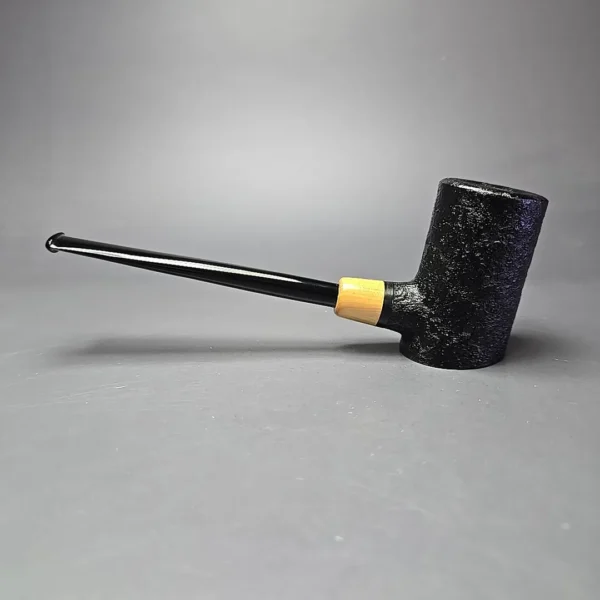 MBSD Briars "Re-Don" Sandblasted Poker w/ Boxwood, Briar Pipe, New - Image 3