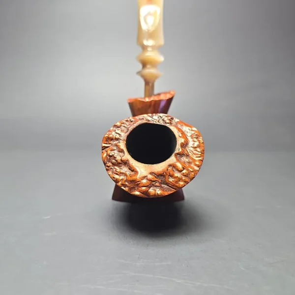 Bjarne Hand Carved Smooth Freehand Sitter Estate Briar Pipe, Danish Estates - Image 3