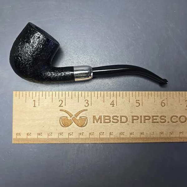 MBSD Briars Timeless Traditions 2 Sandblasted Billiard w/ Silver Handmade Briar Pipe, New - Image 9