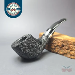 Morgan BlackJack 31 Sandblasted Panel Horn Briar Pipe, New