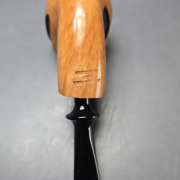 Nording Spiral Rustic Partially Rusticated Freehand Estate Briar Pipe, Unsmoked - Image 10