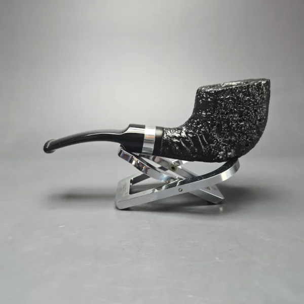 Morgan BlackJack 31 Sandblasted Panel Horn Briar Pipe, New - Image 4