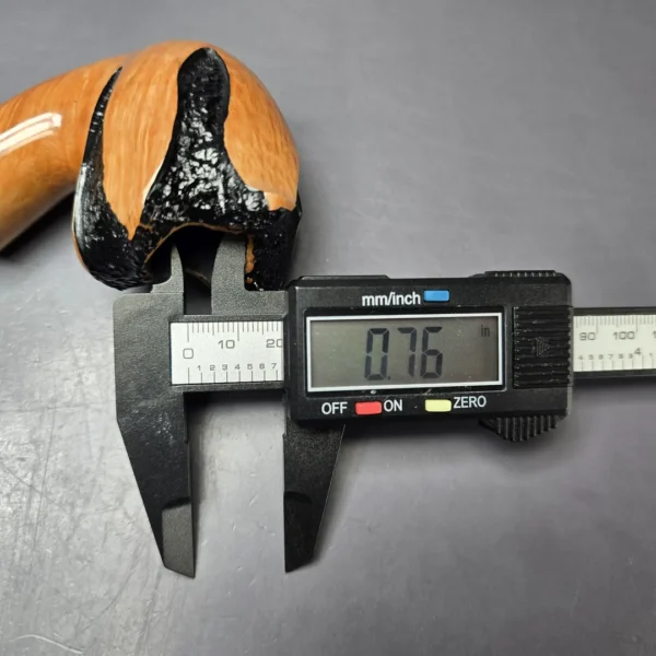 Nording Spiral Rustic Partially Rusticated Freehand Estate Briar Pipe, Unsmoked - Image 12