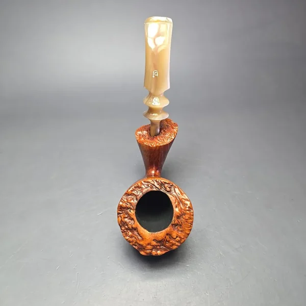 Bjarne Hand Carved Smooth Freehand Sitter Estate Briar Pipe, Danish Estates - Image 7