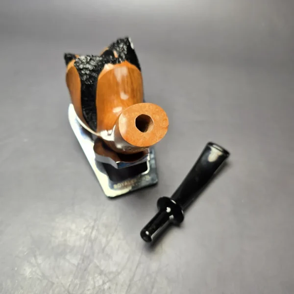 Nording Spiral Rustic Partially Rusticated Freehand Estate Briar Pipe, Unsmoked - Image 13