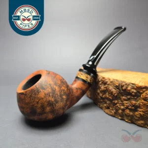 Nording Nosewarmer Smooth Contrast Cognac Apple Estate Briar Pipe, Unsmoked