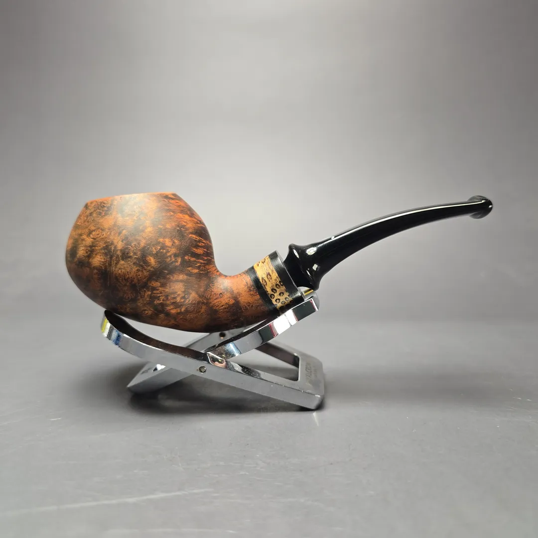 Nording Nosewarmer Smooth Contrast Cognac Apple Estate Briar Pipe, Unsmoked - Image 2