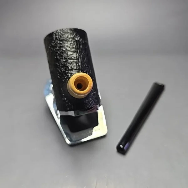 MBSD Briars "Re-Don" Sandblasted Poker w/ Boxwood, Briar Pipe, New - Image 5