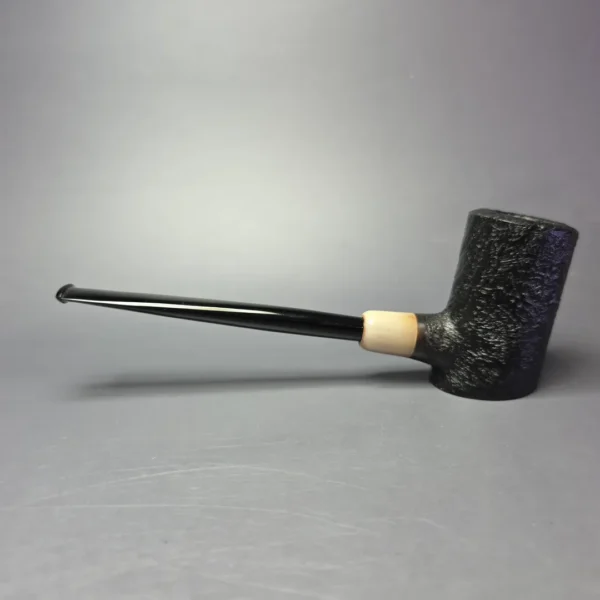 MBSD Briars "Re-Don" Sandblasted Poker w/ Horn, Briar Pipe, New - Image 4
