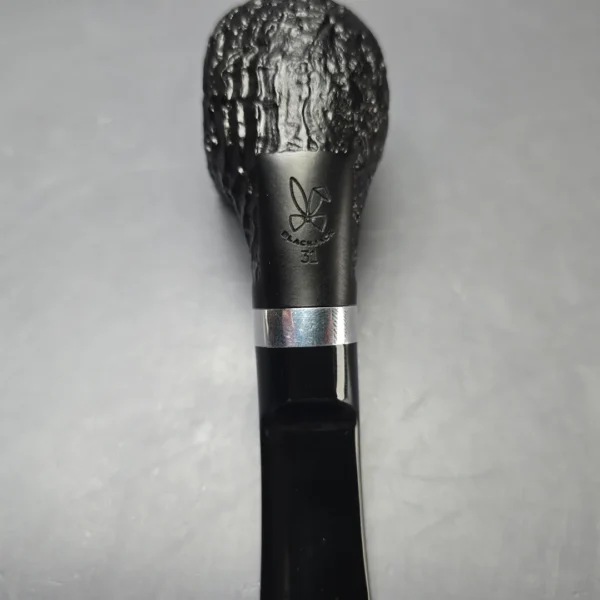 Morgan BlackJack 31 Sandblasted Panel Horn Briar Pipe, New - Image 9