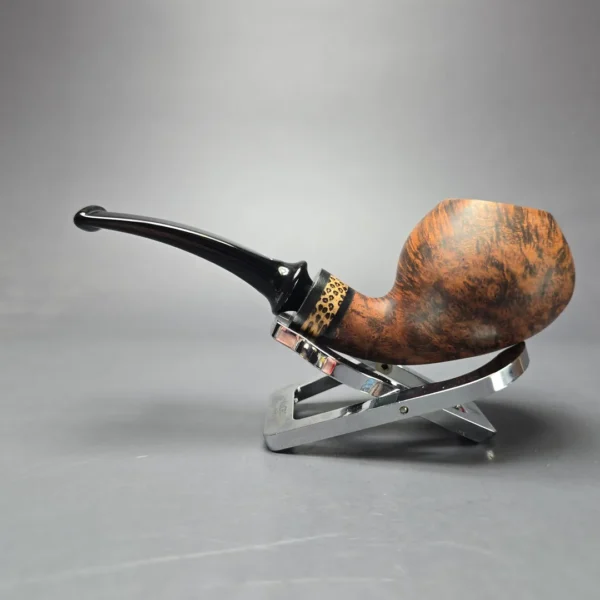 Nording Nosewarmer Smooth Contrast Cognac Apple Estate Briar Pipe, Unsmoked - Image 4