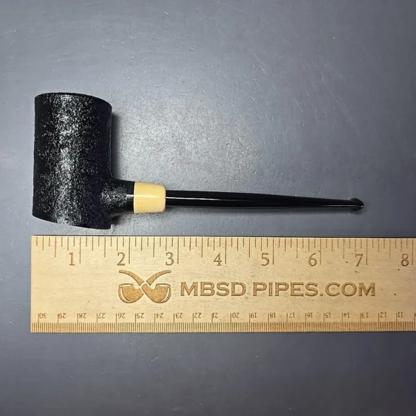 MBSD Briars "Re-Don" Sandblasted Poker w/ Boxwood, Briar Pipe, New - Image 7