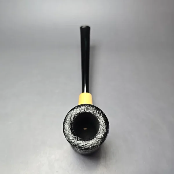 MBSD Briars "Re-Don" Sandblasted Poker w/ Boxwood, Briar Pipe, New - Image 4