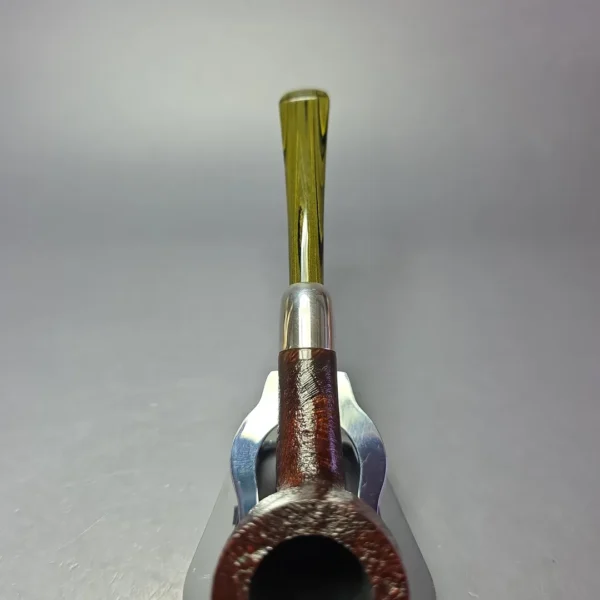 MBSD Briars Timeless Traditions 1 Sandblasted Billiard w/ Silver Handmade Briar Pipe, New - Image 7