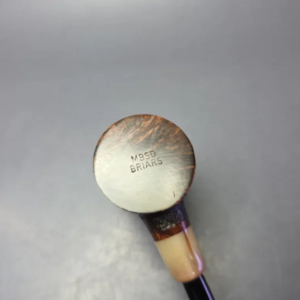 MBSD Briars "Re-Don" Sandblasted Poker w/ Horn, Briar Pipe, New - Image 7