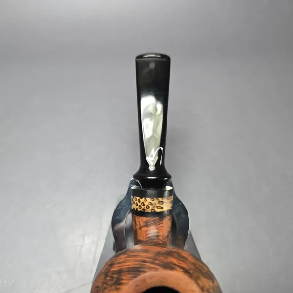 Nording Nosewarmer Smooth Contrast Cognac Apple Estate Briar Pipe, Unsmoked - Image 7