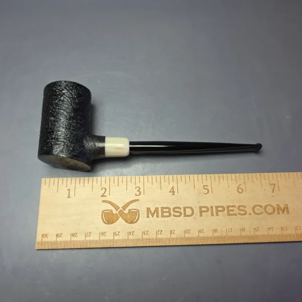 MBSD Briars "Re-Don" Sandblasted Poker w/ Horn, Briar Pipe, New - Image 8