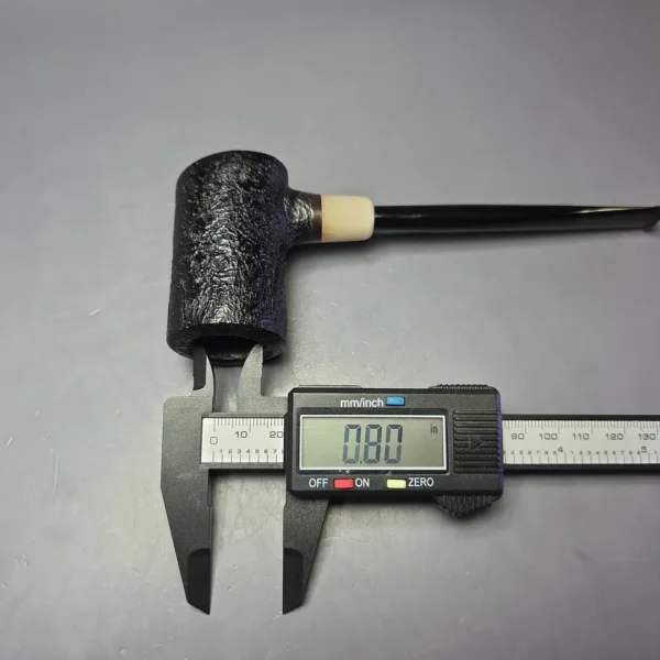 MBSD Briars "Re-Don" Sandblasted Poker w/ Horn, Briar Pipe, New - Image 9