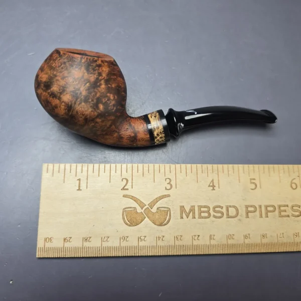Nording Nosewarmer Smooth Contrast Cognac Apple Estate Briar Pipe, Unsmoked - Image 9