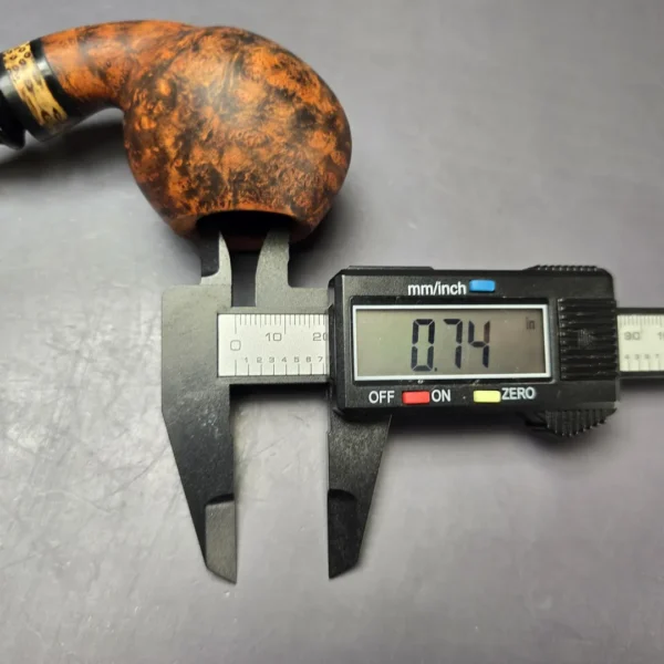 Nording Nosewarmer Smooth Contrast Cognac Apple Estate Briar Pipe, Unsmoked - Image 10
