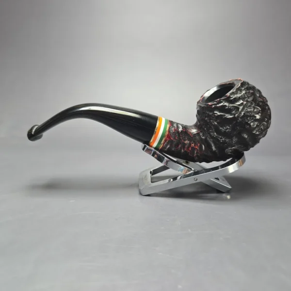 Peterson 2026 St Patrick's Day XL02 Rusticated Apple Briar Pipe, New - Image 4