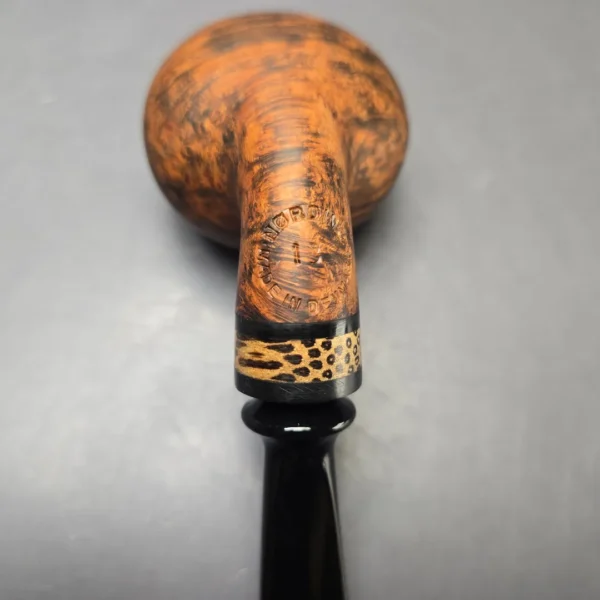 Nording Nosewarmer Smooth Contrast Cognac Apple Estate Briar Pipe, Unsmoked - Image 11
