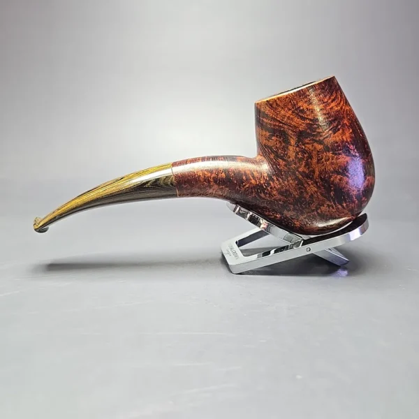 Sean Reum XL Eggshell Sandblasted Hawkbill Estate Briar Pipe, American Estates - Image 4