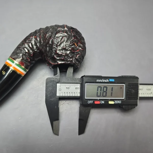 Peterson 2026 St Patrick's Day XL02 Rusticated Apple Briar Pipe, New - Image 11