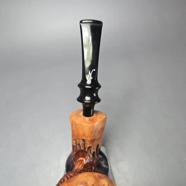 Nording Spruce Cone Partially Rusticated Freehand Estate Briar Pipe, Unsmoked - Image 7