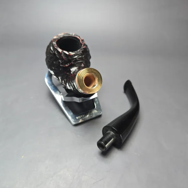 Peterson 2026 St Patrick's Day XL02 Rusticated Apple Briar Pipe, New - Image 12