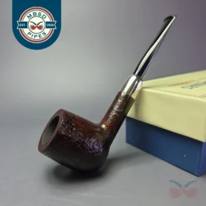 MBSD Briars Timeless Traditions 1 Sandblasted Billiard w/ Silver Handmade Briar Pipe, New