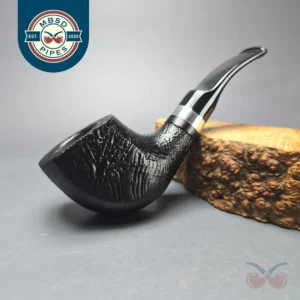 Morgan BlackJack 31 Sandblasted Panel Horn Briar Pipe, New