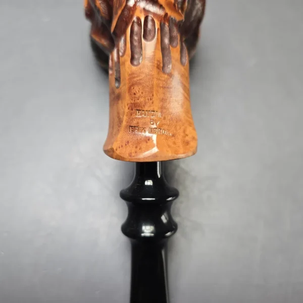 Nording Spruce Cone Partially Rusticated Freehand Estate Briar Pipe, Unsmoked - Image 10