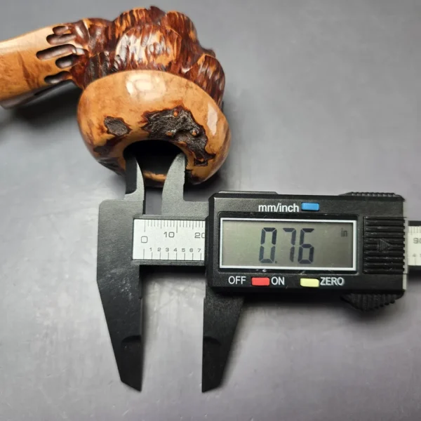 Nording Spruce Cone Partially Rusticated Freehand Estate Briar Pipe, Unsmoked - Image 12