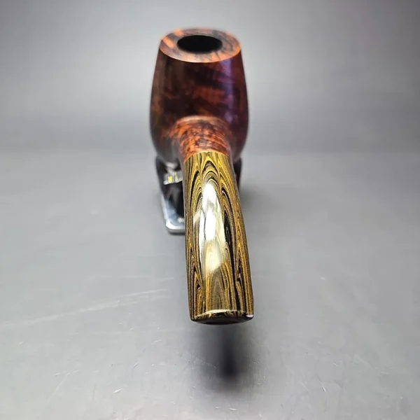 Sean Reum XL Eggshell Sandblasted Hawkbill Estate Briar Pipe, American Estates - Image 5