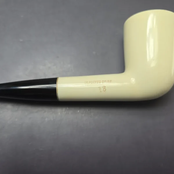 Kaywoodie White Briar 13 Smooth Large Dublin Estate Briar Pipe, Unsmoked - Image 10