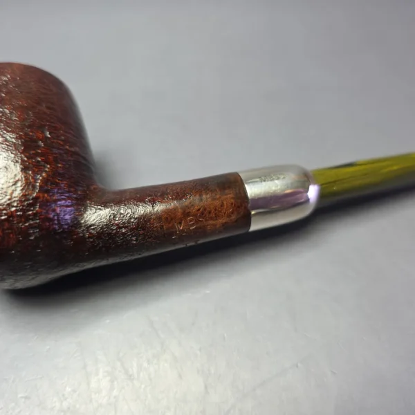 MBSD Briars Timeless Traditions 1 Sandblasted Billiard w/ Silver Handmade Briar Pipe, New - Image 9