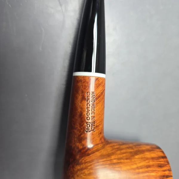 Caminetto Torch KS Smooth Billiard Estate Briar Pipe, Italian Estates - Image 9