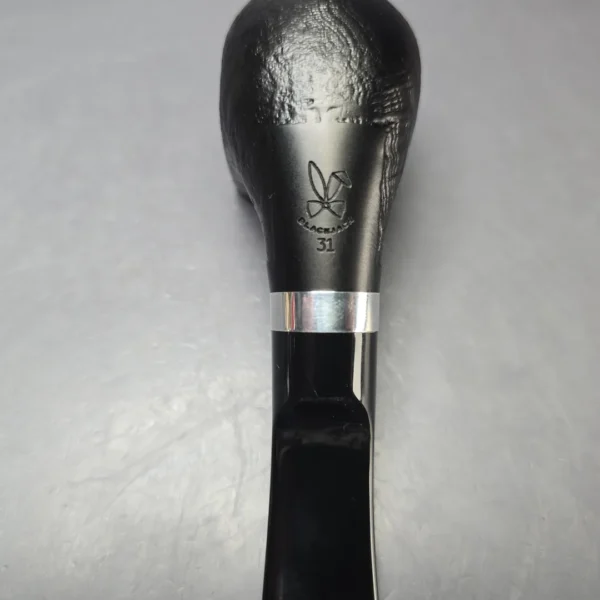 Morgan BlackJack 31 Sandblasted Panel Horn Briar Pipe, New - Image 9