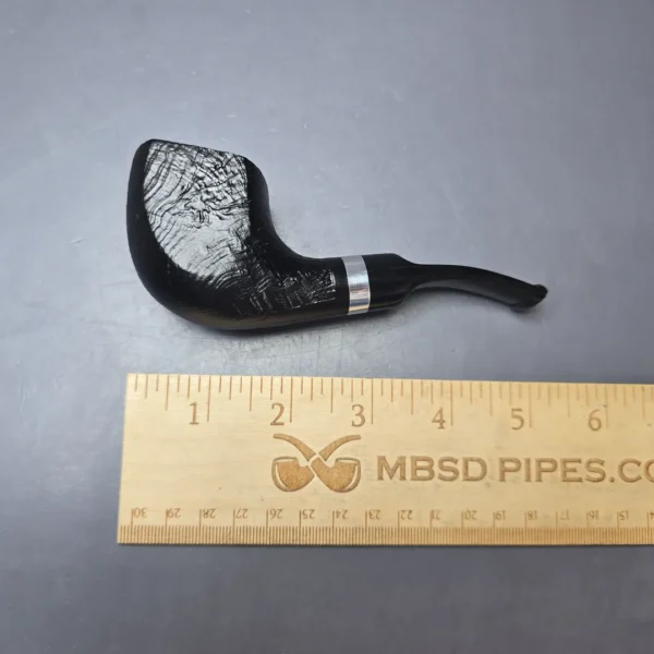 Morgan BlackJack 31 Sandblasted Panel Horn Briar Pipe, New - Image 10