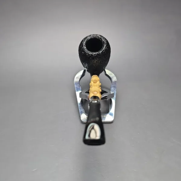 MBSD Briars Modern Masters 1 Sandblasted Peewit w/ Bamboo Handmade Briar Pipe, New - Image 5