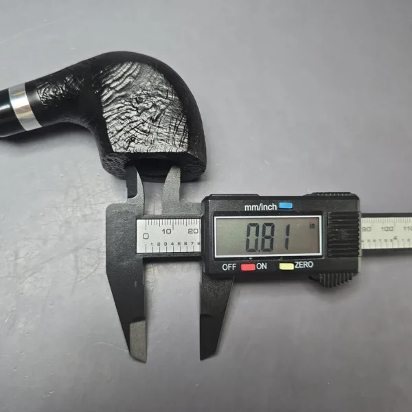 Morgan BlackJack 31 Sandblasted Panel Horn Briar Pipe, New - Image 11